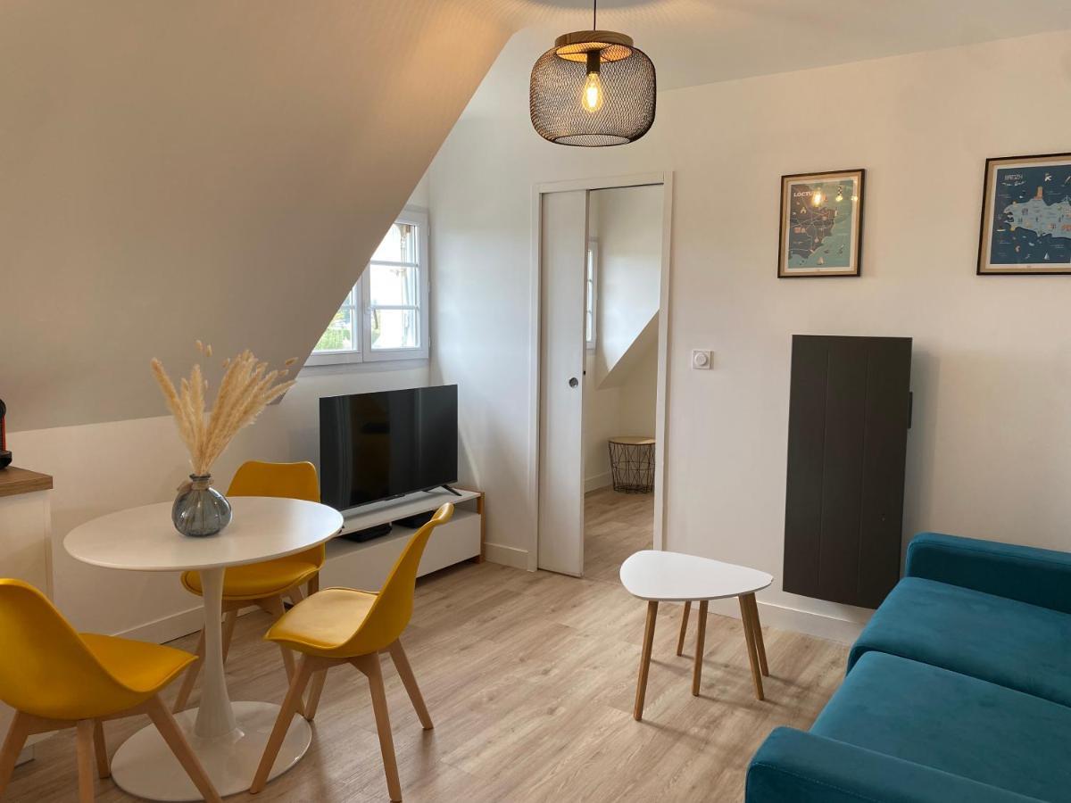 Superbe appartement à LOCTUDY calme, Océan, 200m plage Extérieur photo